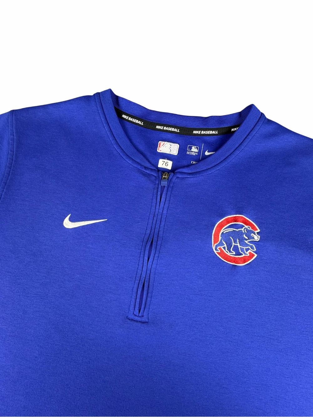 Nike Authentic Collection MLB Chicago Cubs Dri-Fit Short Sleeve Player Issue #76